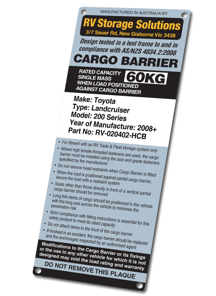 https://www.rvss.com.au/wp-content/uploads/2020/10/CARGO-BARRIER-plaque-200-series-close-up-749x1024.png